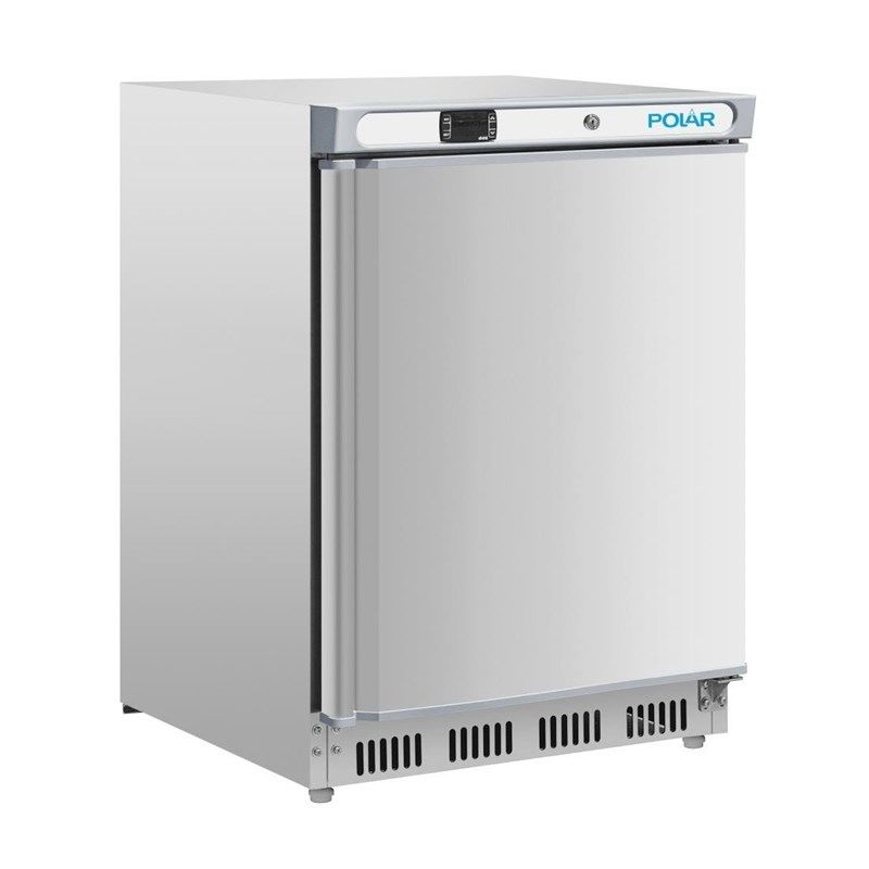 Polar RVS onderbouw vrieskast - 140 liter - CD081