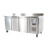 Polar U-Series Koelwerkbank met Drie Deuren en Opstand 417Ltr