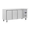 Polar RVS koelwerkbank - G378 - 3 deuren - 600 mm. diep