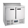 Polar RVS pizzawerkbank - G604 - 2 deuren