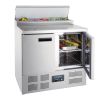 Polar RVS pizzawerkbank - G604 - 2 deuren