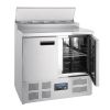 Polar RVS pizzawerkbank - G604 - 2 deuren