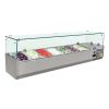 Polar opzetkoelvitrine - glasopbouw, 7 x 1/4 GN - G609