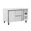 Polar roestvrijstalen koelwerkbank - GD873 - 1 deur en 2 lades