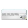 Polar koelvitrine - glas, 3x 1/3 GN + 1x 1/2 GN