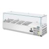 Polar koelvitrine - glas, 3x 1/3 GN + 1x 1/2 GN