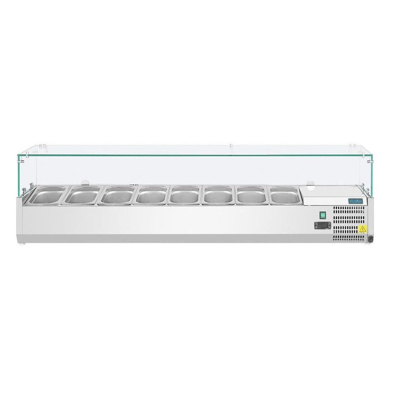 Polar ingredi&euml;ntenkoeling - glazen constructie, 8 x 1/3 GN
