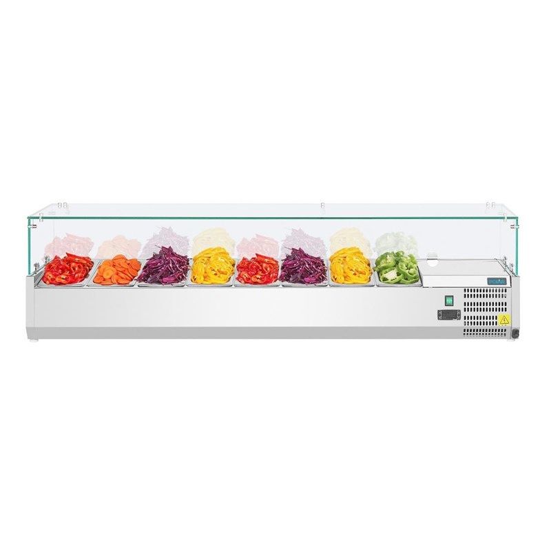 Polar ingredi&euml;ntenkoeling - glazen constructie, 8 x 1/3 GN