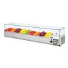 Polar ingrediëntenkoeling - glazen constructie, 9 x 1/3 GN