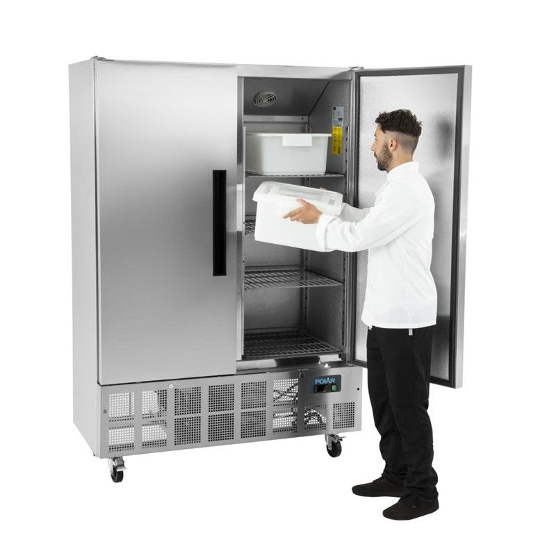 Polar Slimline RVS vrieskast - 960 liter - GD880
