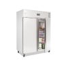 Polar RVS dubbeldeurs koelkast - 1300 liter - U634