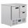 Polar RVS koelwerkbank - U637 - 1 deur en 2 laden