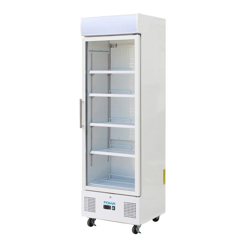 Polar G-Series staande display koelkast 336 liter wit
