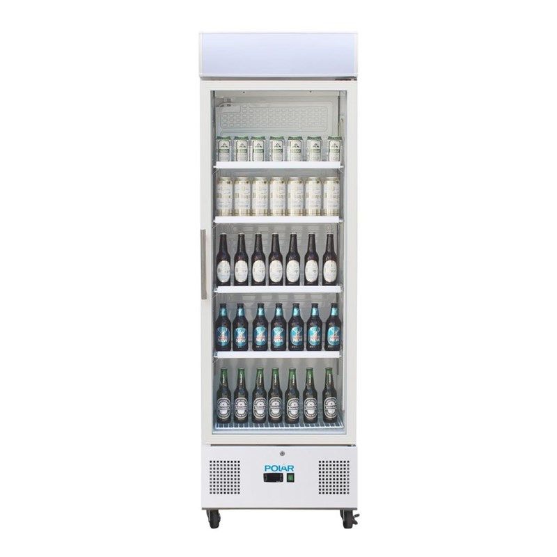 Polar G-Series staande display koelkast 336 liter wit