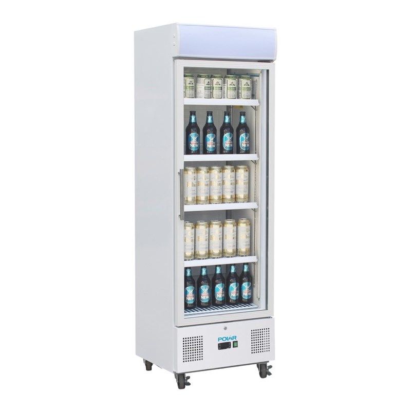 Polar G-Series staande display koelkast 336 liter wit