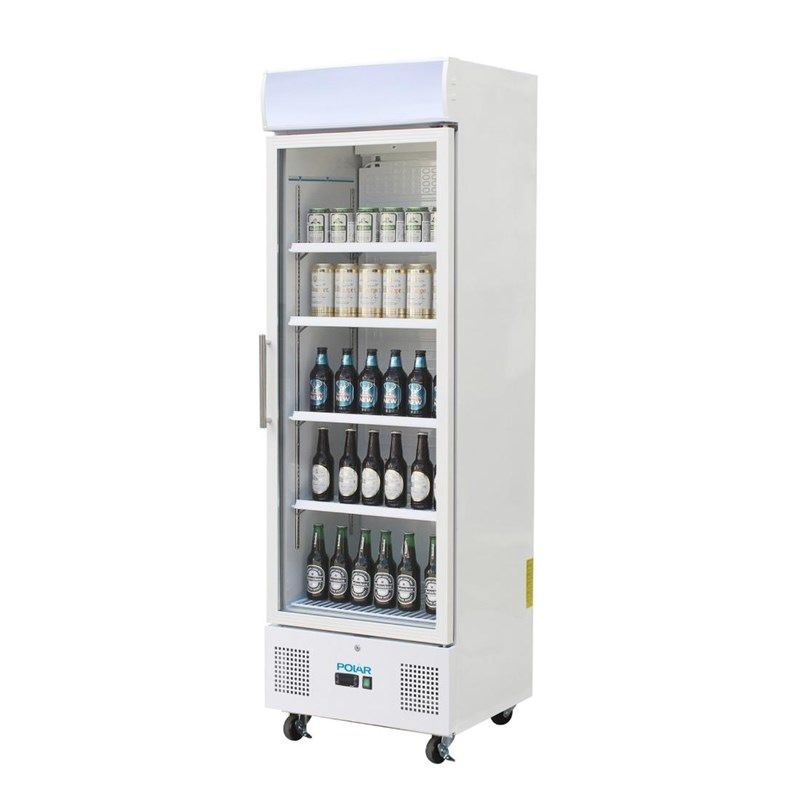 Polar G-Series staande display koelkast 336 liter wit