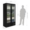 Polar bar display, klapdeuren, 490 liter