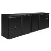 Polar bar koeling - 3 deuren, 2 lades - 698 liter