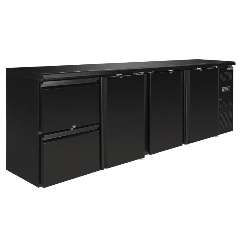 Polar bar koeling - 3 deuren, 2 lades - 698 liter