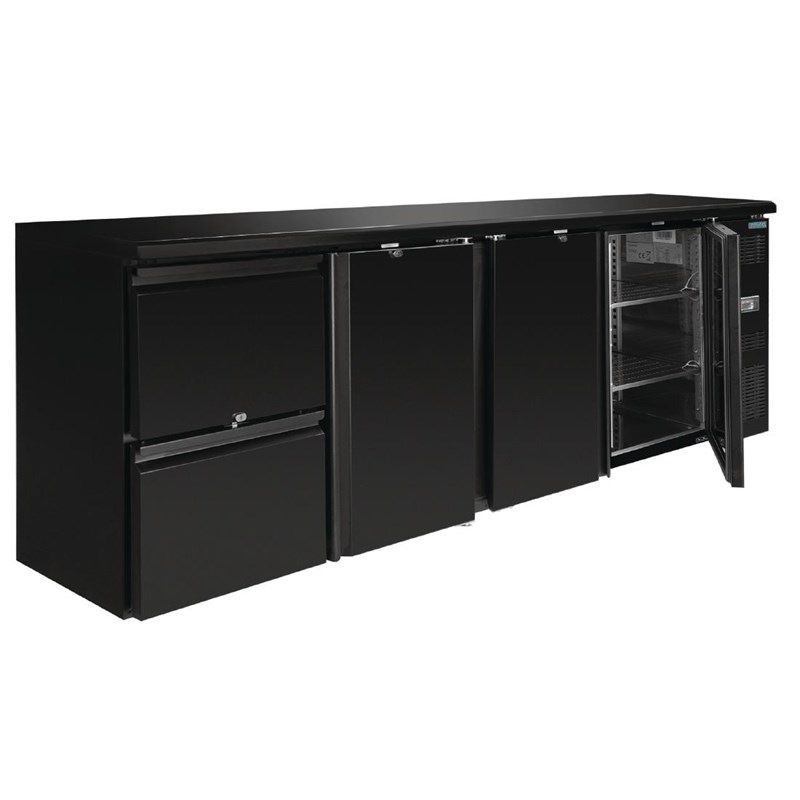 Polar bar koeling - 3 deuren, 2 lades - 698 liter