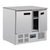 Polar 2-deurs gekoelde werkbank met marmeren blad 240 liter