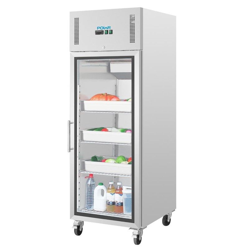 Polar koelkast met glazen deur - 600 liter - CW197