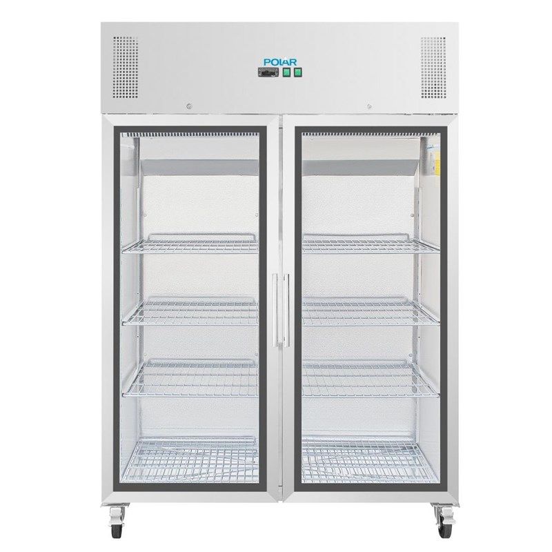 Polar 2-deurs koelkast met glazen deuren - 1200 liter - CW198