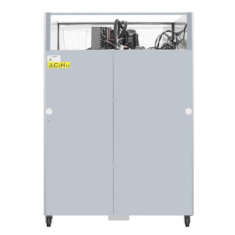 Polar 2-deurs koelkast met glazen deuren - 1200 liter - CW198