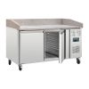 Polar RVS pizzawerkbank - CT424 - 2 deuren - marmerblad
