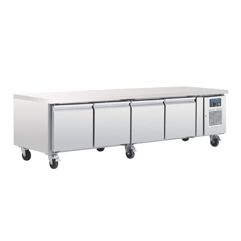 Polar RVS koelwerkbank - DA464 - 4 deuren