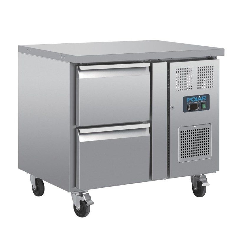 Polar RVS koelwerkbank - DA546 - 2 lades