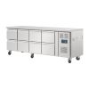 Polar RVS koelwerkbank - DA549 - 8 lades