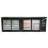 Polar U-serie bardisplay met 4 schuifdeuren