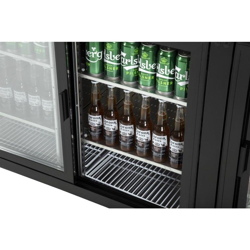 Polar U-serie bardisplay met 4 schuifdeuren