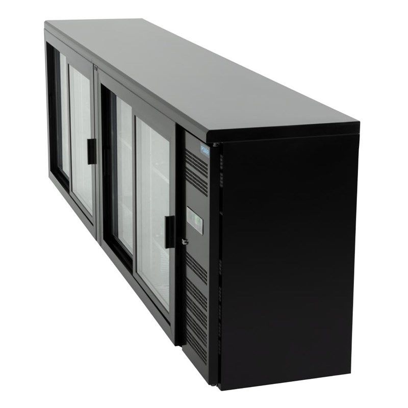 Polar U-serie bardisplay met 4 schuifdeuren