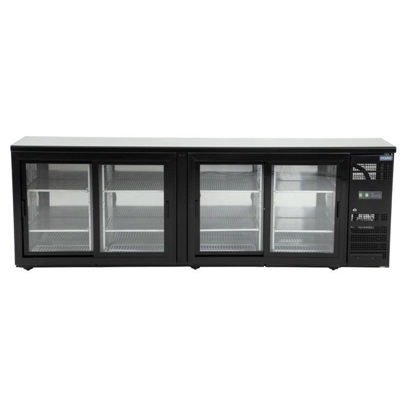 Polar U-serie bardisplay met 4 schuifdeuren