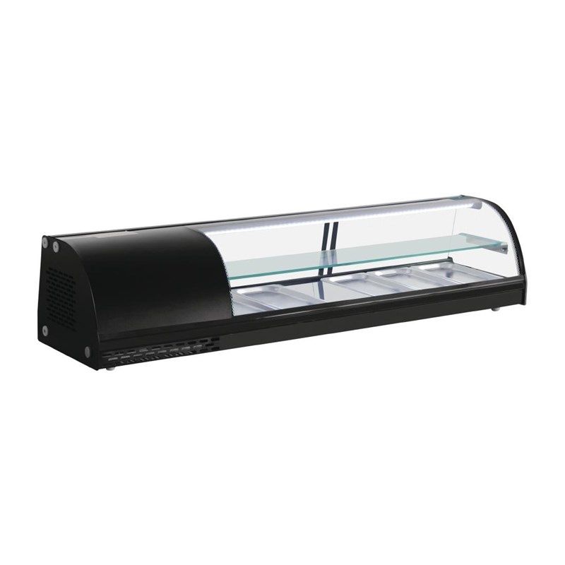 Polar G-serie gekoelde tapasvitrine 5 x GN1/3