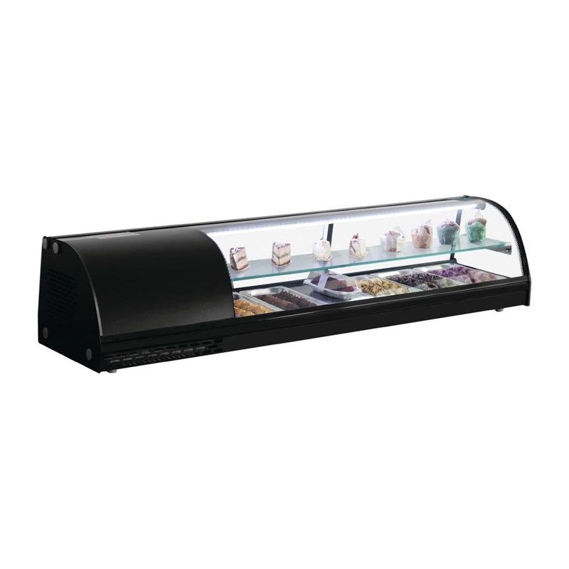 Polar G-serie gekoelde tapasvitrine 5 x GN1/3