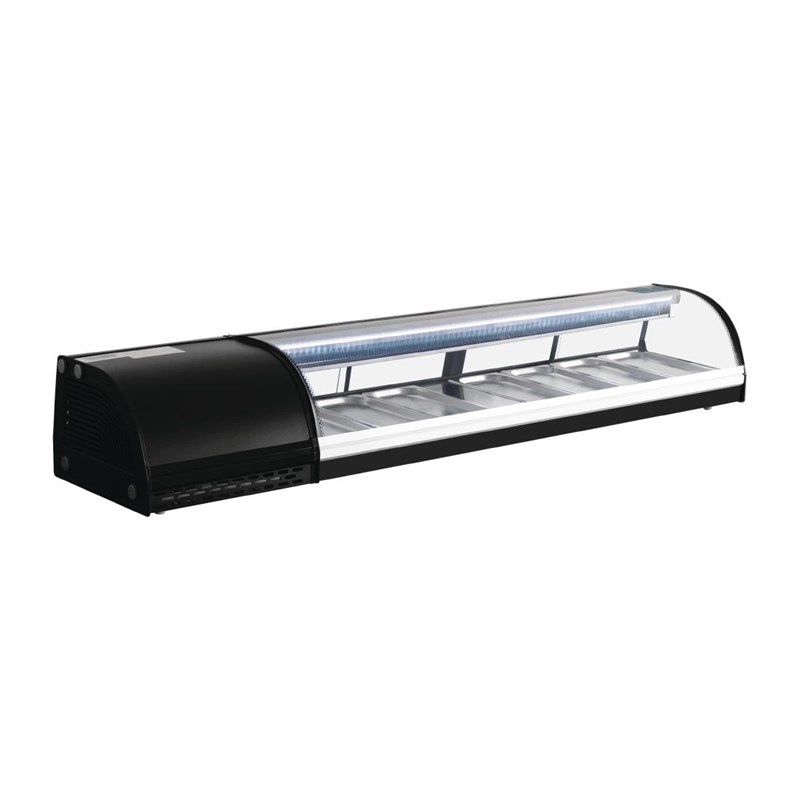 Polar tapas- / sushivitrine - 7x 1/3 GN - DA539