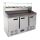 Polar gekoelde pizza- / sandwich prepareercounter 368 liter - CN267