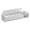 Polar G-serie opzetkoelvitrine met deksel 5x GN 1/4
