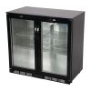 Polar G-serie 2-deurs barkoeling met klapdeuren zwart 198L