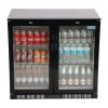 Polar G-serie 2-deurs barkoeling met klapdeuren zwart 198L
