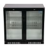 Polar G-serie 2-deurs barkoeling met klapdeuren zwart 198L