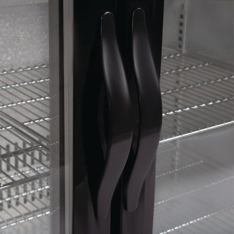 Polar G-serie 2-deurs barkoeling met klapdeuren zwart 198L