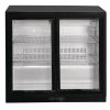 Polar G-serie 2-deurs barkoeling met schuifdeuren zwart 198L