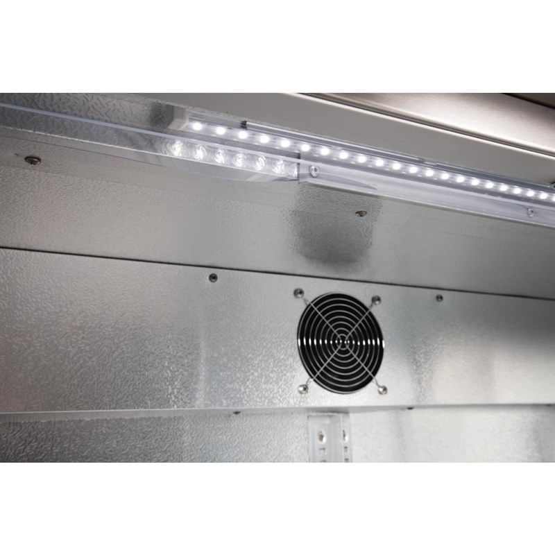 Polar G-serie 2-deurs barkoeling met klapdeuren RVS 208L