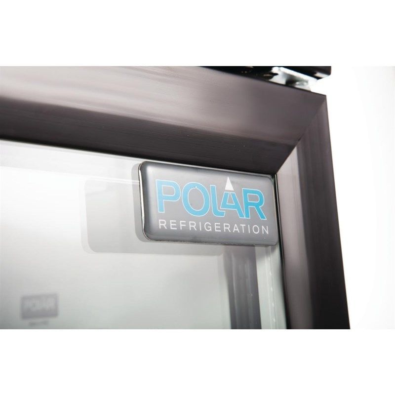 Polar G-serie 3-deurs barkoeling met klapdeuren zwart 330L