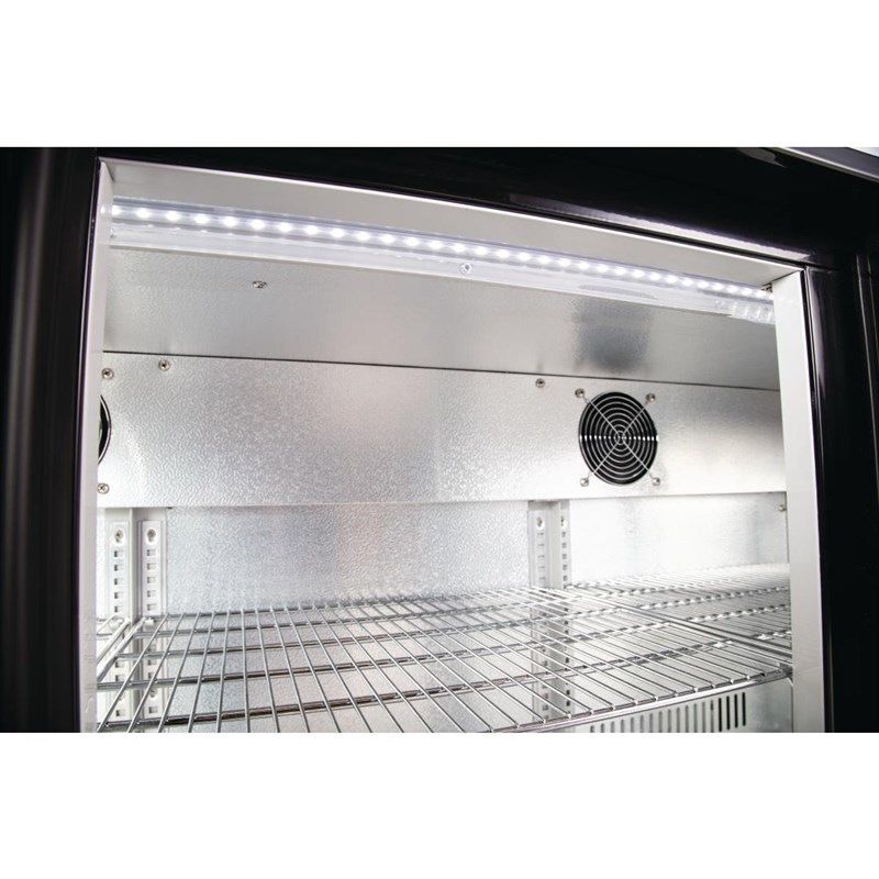 Polar G-serie 3-deurs barkoeling met klapdeuren zwart 330L