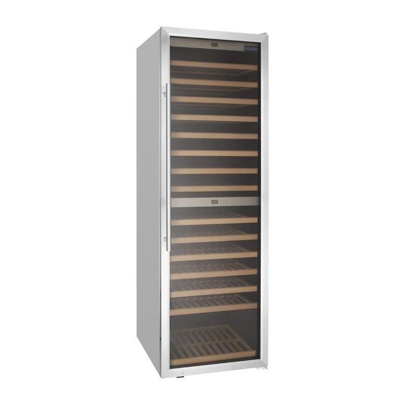Polar G-serie wijnkoeling 2 zones 180 flessen, 15 schappen